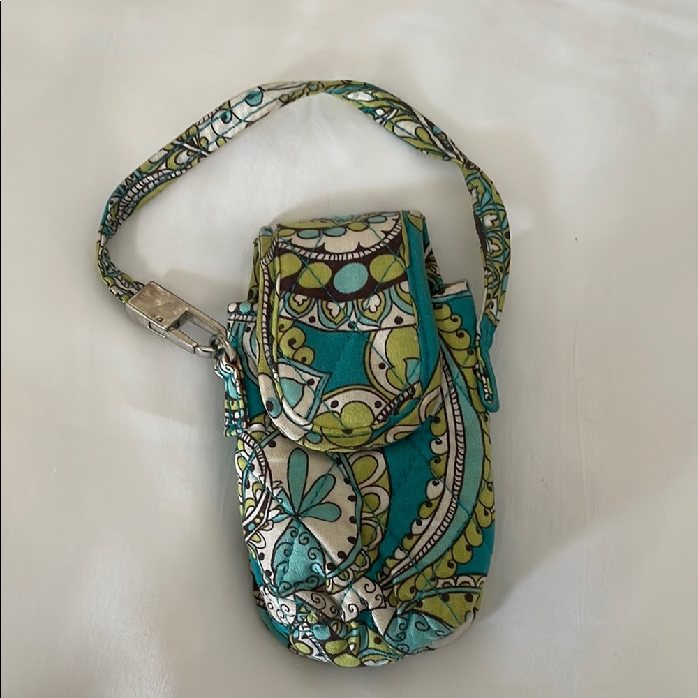 Vintage Vera Bradley Peacock Cotton Phone Holder